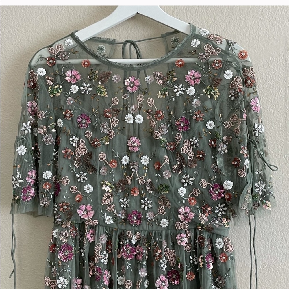 ISO needle and thread Bobbi sage green floweret dress - Picture 8 of 8